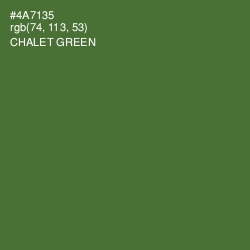 #4A7135 - Chalet Green Color Image